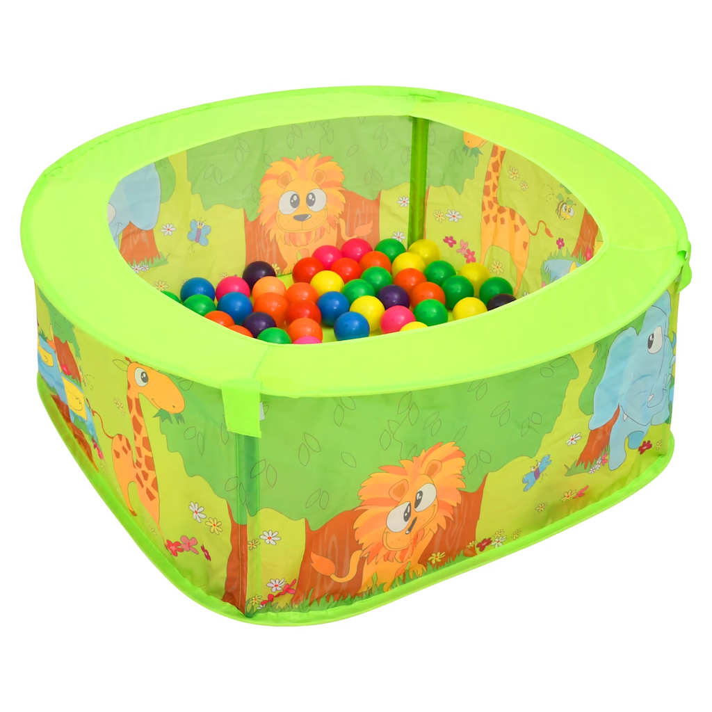 Ball pit with 50 balls for children 75x75x32 cm