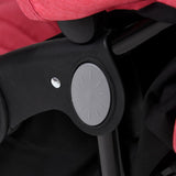 Steel Red Double Seater Stroller