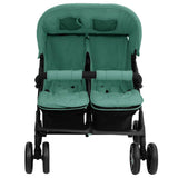 Steel Green Double Seat Stroller