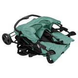 Steel Green Double Seat Stroller