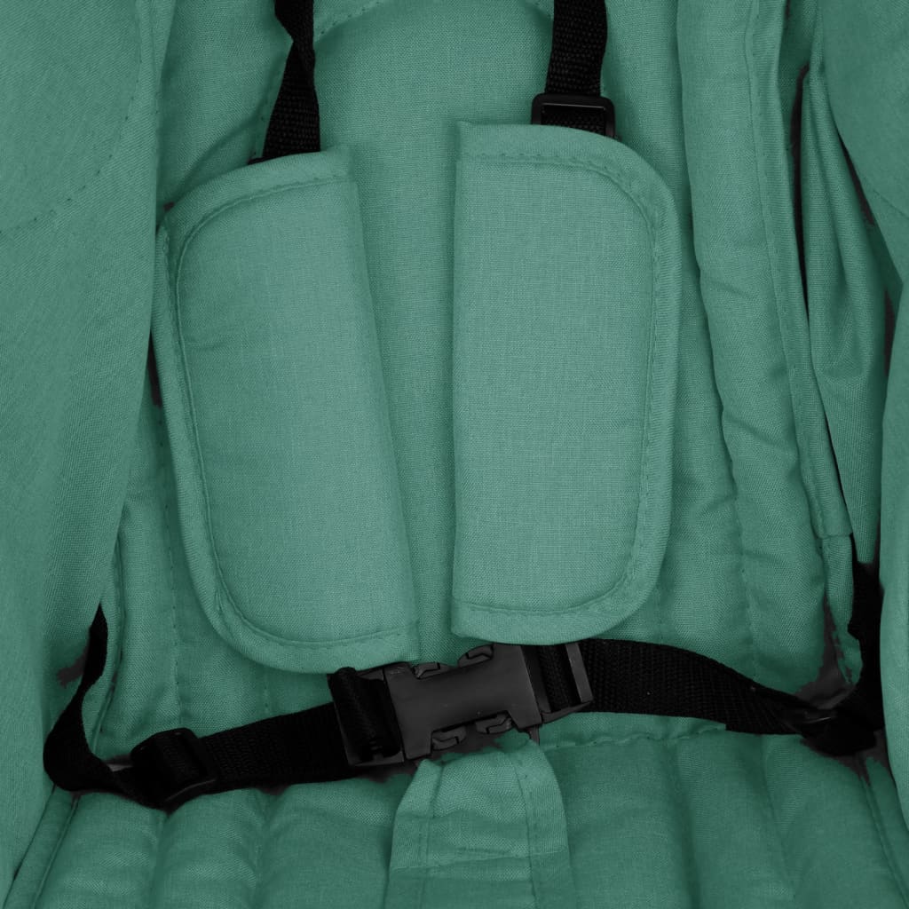 Steel Green Double Seat Stroller