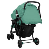 Steel Green Double Seat Stroller