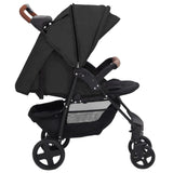 2-in-1 Baby Stroller Anthracite Steel