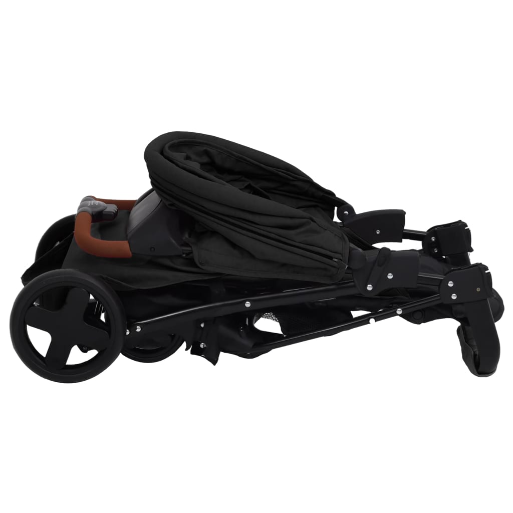 2-in-1 Baby Stroller Anthracite Steel