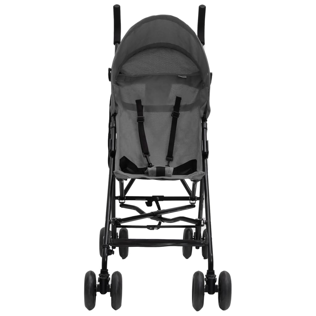 Baby stroller Light gray and black Steel