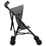 Baby stroller Light gray and black Steel