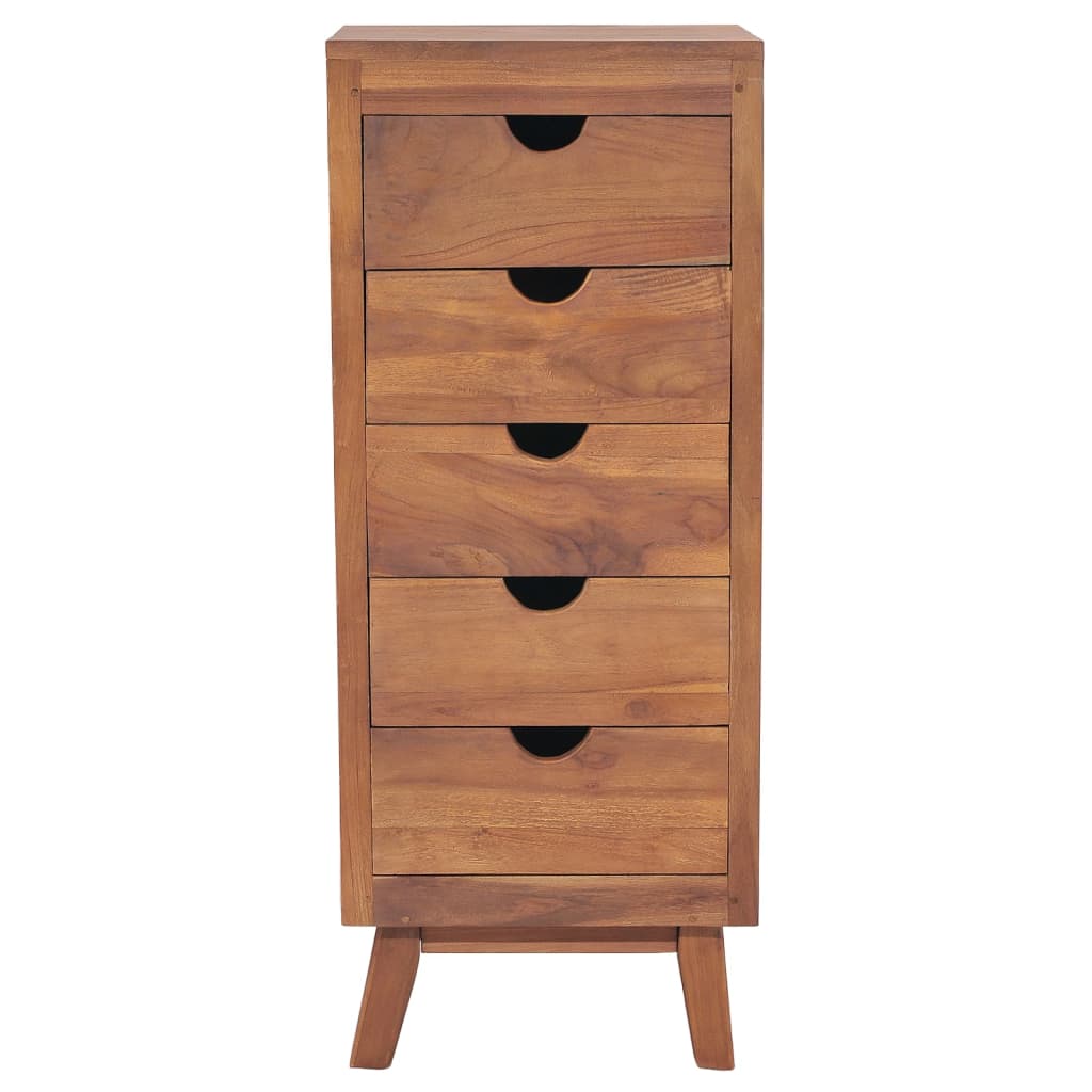 Buffet avec 5 tiroirs 40x30x100 cm Bois de teck massif