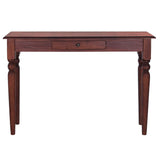 Table console Marron classique 110x30x75cm Bois d'acajou massif