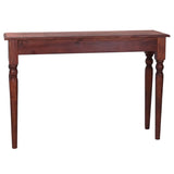 Table console Marron classique 110x30x75cm Bois d'acajou massif