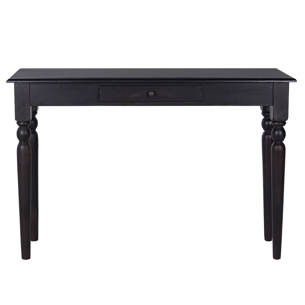 Table console Noir clair 110x30x75 cm Bois d'acajou massif