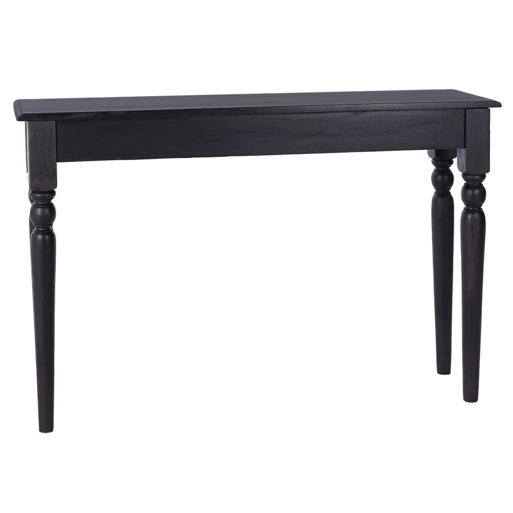 Table console Noir clair 110x30x75 cm Bois d'acajou massif