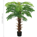 Palmier Cycas artificiel avec pot 140 cm Vert