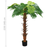 Künstliche Cycaspalme mit Topf 160 cm Grün