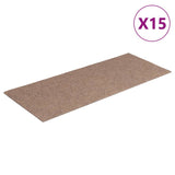 Tapis d'escalier autocollants Rectangulaire 15 pcs 60x25 cm