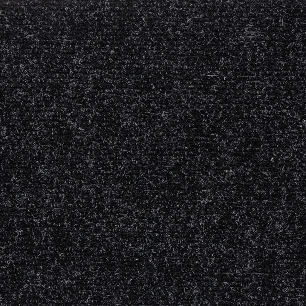 Tapis d'escalier autocollants Rectangulaire 15 pcs 60x25cm Noir