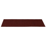 Tapis d'escalier autocollants Rectangulaire 15pcs 60x25cm Rouge