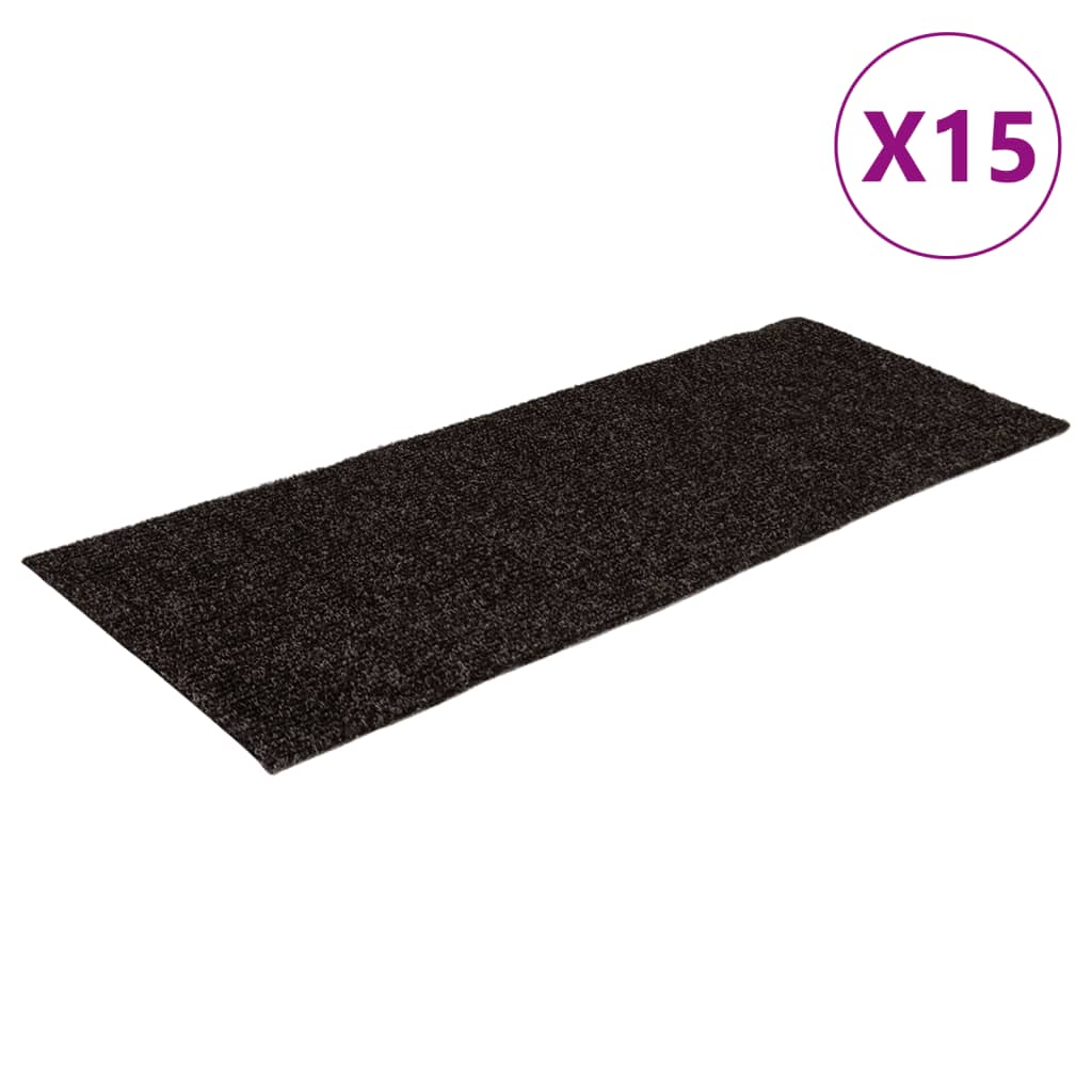 Tapis d'escalier autocollants Rectangulaire 15 pcs 60x25 cm