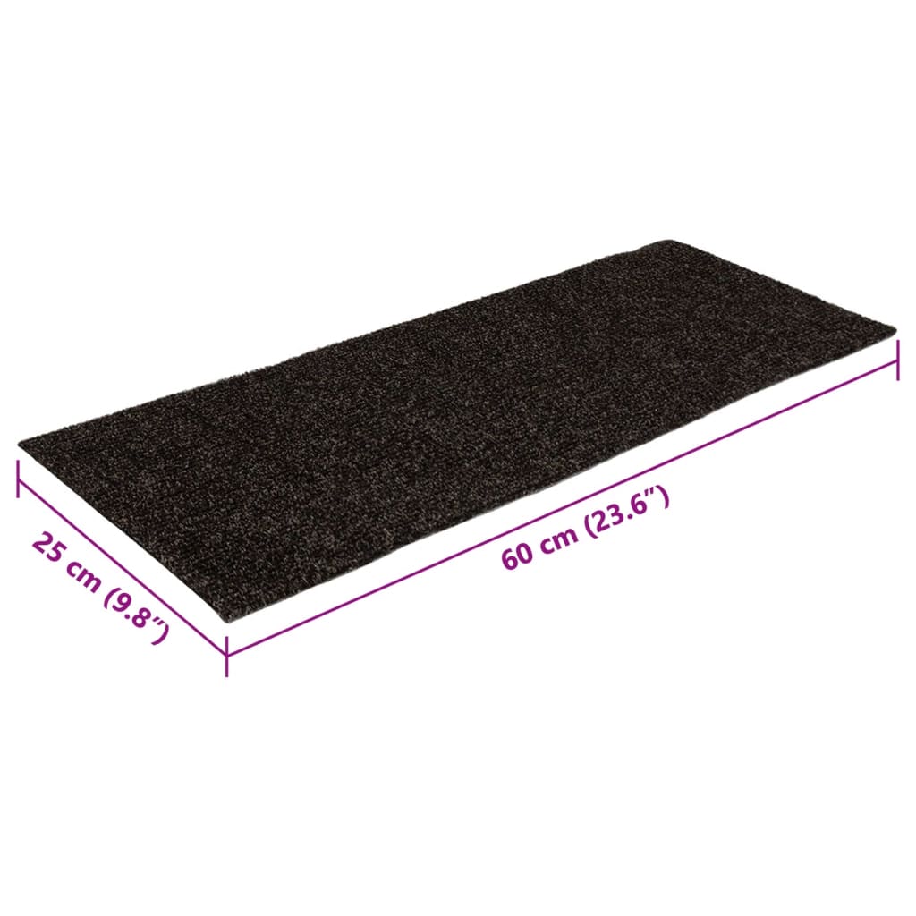 Tapis d'escalier autocollants Rectangulaire 15 pcs 60x25 cm