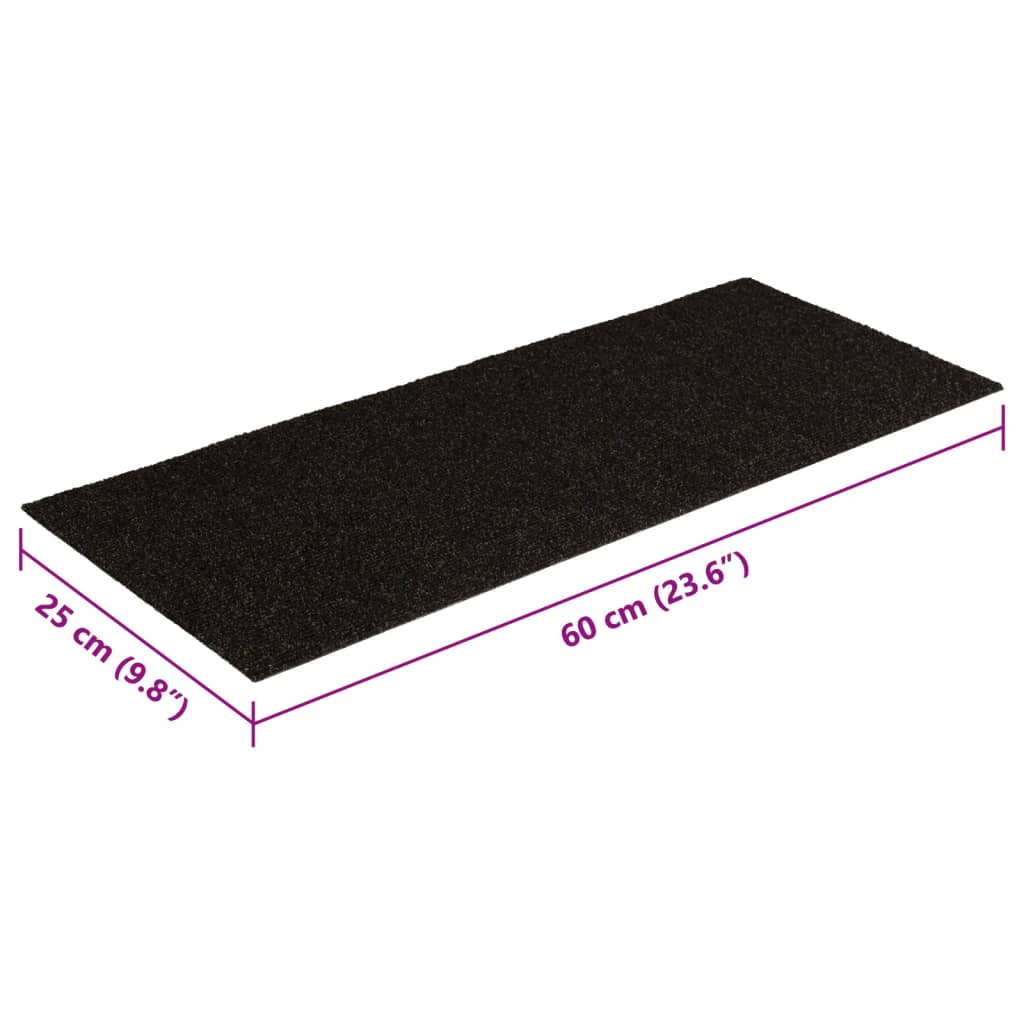 Tapis d'escalier autocollants Rectangulaire 15 pcs 60x25 cm