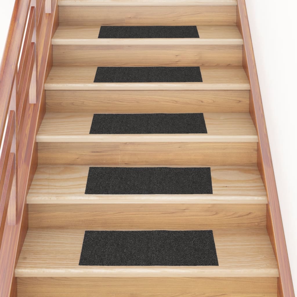 Tapis d'escalier autocollants rectangulaire 15 pcs 60x25 cm