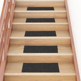 Tapis d'escalier autocollants rectangulaire 15 pcs 60x25 cm