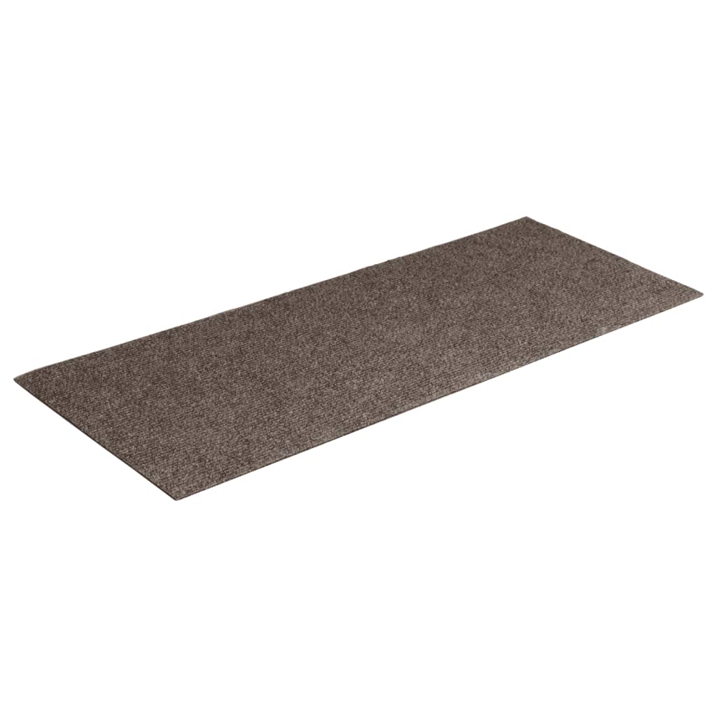 Tapis d'escalier autocollants Rectangulaire 15 pcs 60x25cm Crème