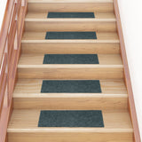 Tapis d'escalier autocollants Rectangulaire 15 pcs 60x25cm Vert