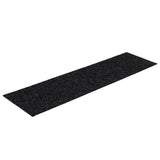 Tapis d'escalier autocollants Rectangulaire 15 pcs 76x20cm Noir