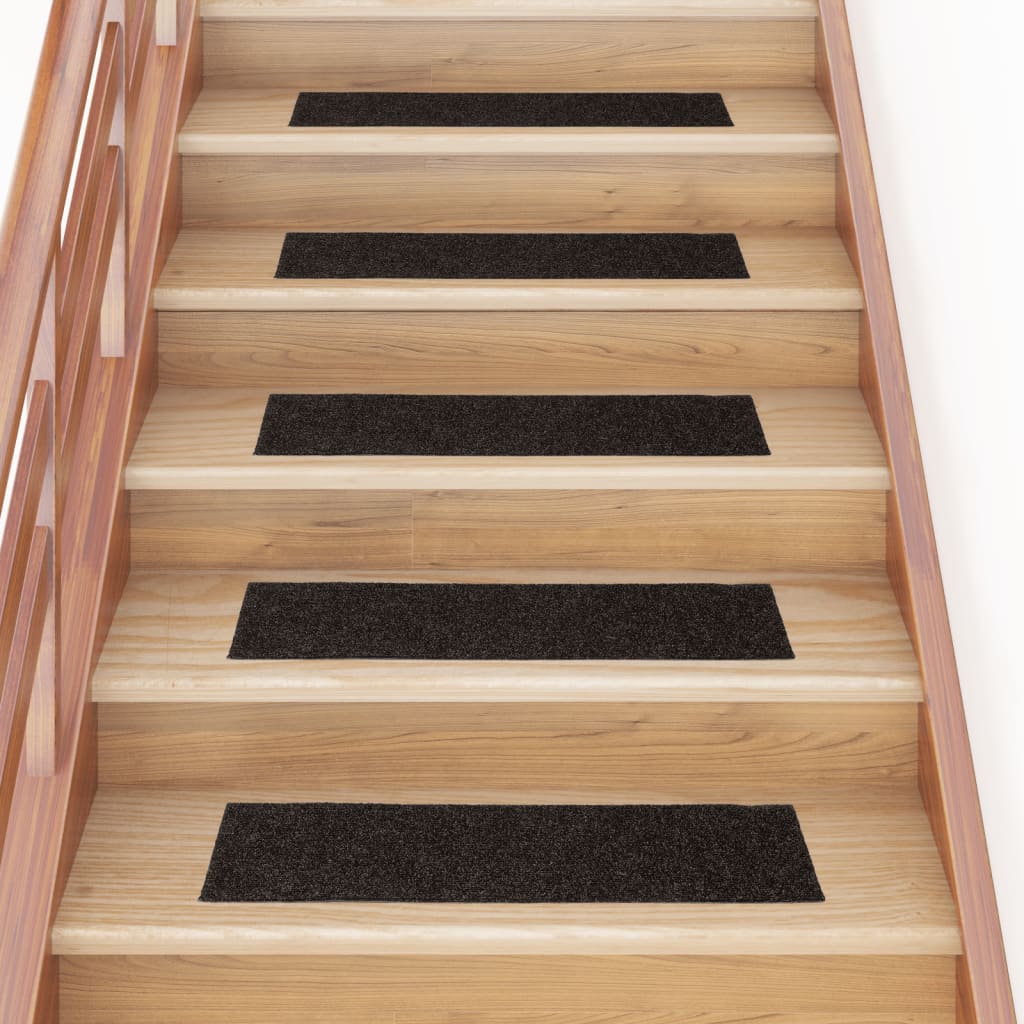 Tapis d'escalier autocollants Rectangulaire 15 pcs 76x20 cm