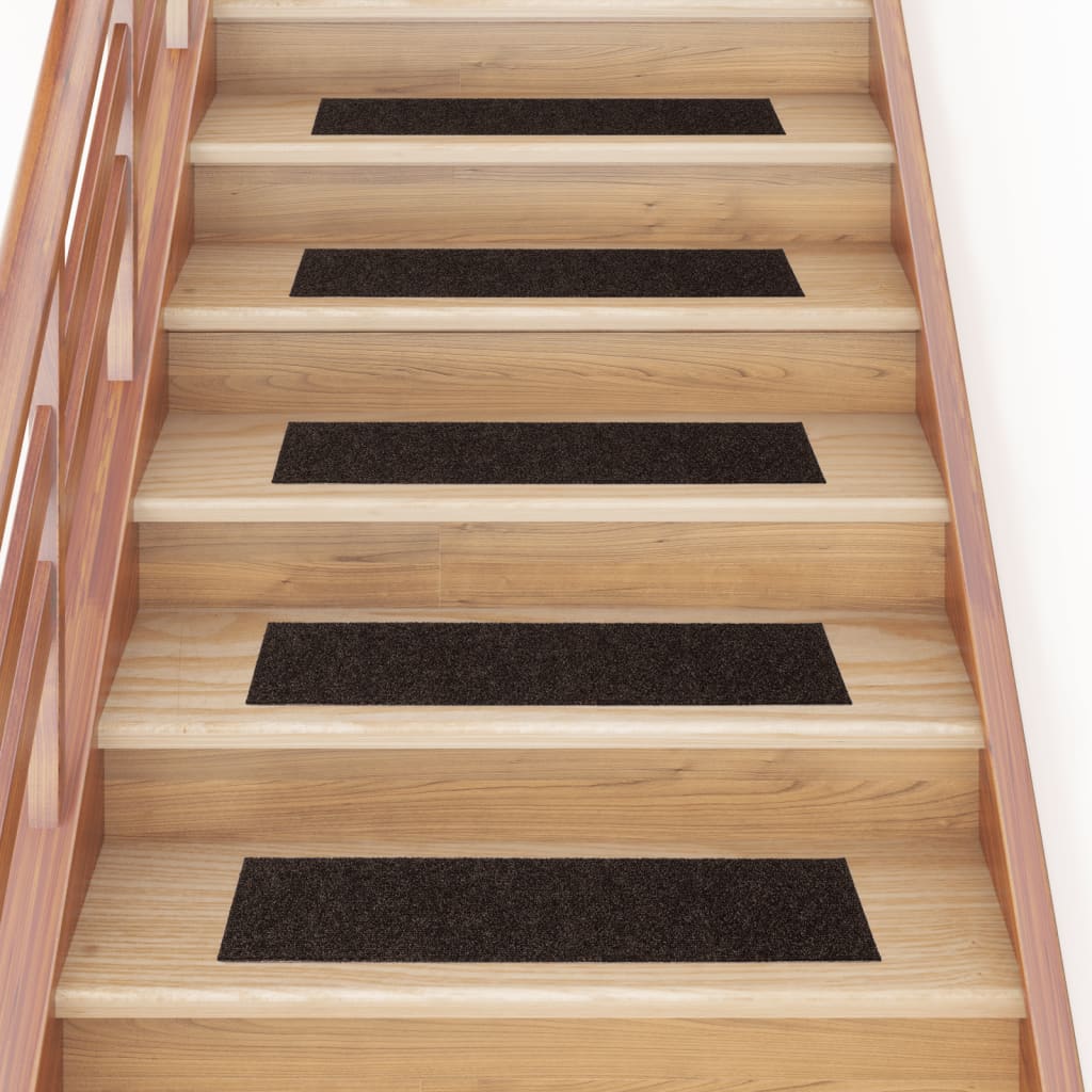 Tapis d'escalier autocollants Rectangulaire 15 pcs 76x20 cm