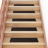 Tapis d'escalier autocollants Rectangulaire 15 pcs 76x20 cm