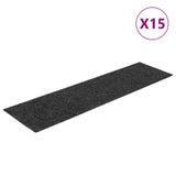 Tapis d'escalier autocollants rectangulaire 15 pcs 76x20 cm