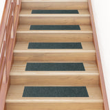 Tapis d'escalier autocollants Rectangulaire 15 pcs 76x20cm Vert