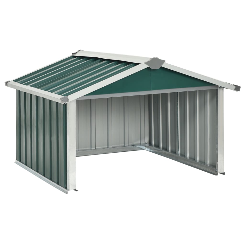 Garden robot lawnmower shelter 92x97x63 cm Galvanized steel Green