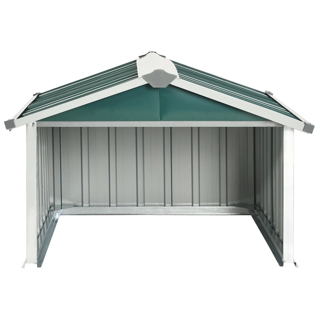 Garden robot lawnmower shelter 92x97x63 cm Galvanized steel Green