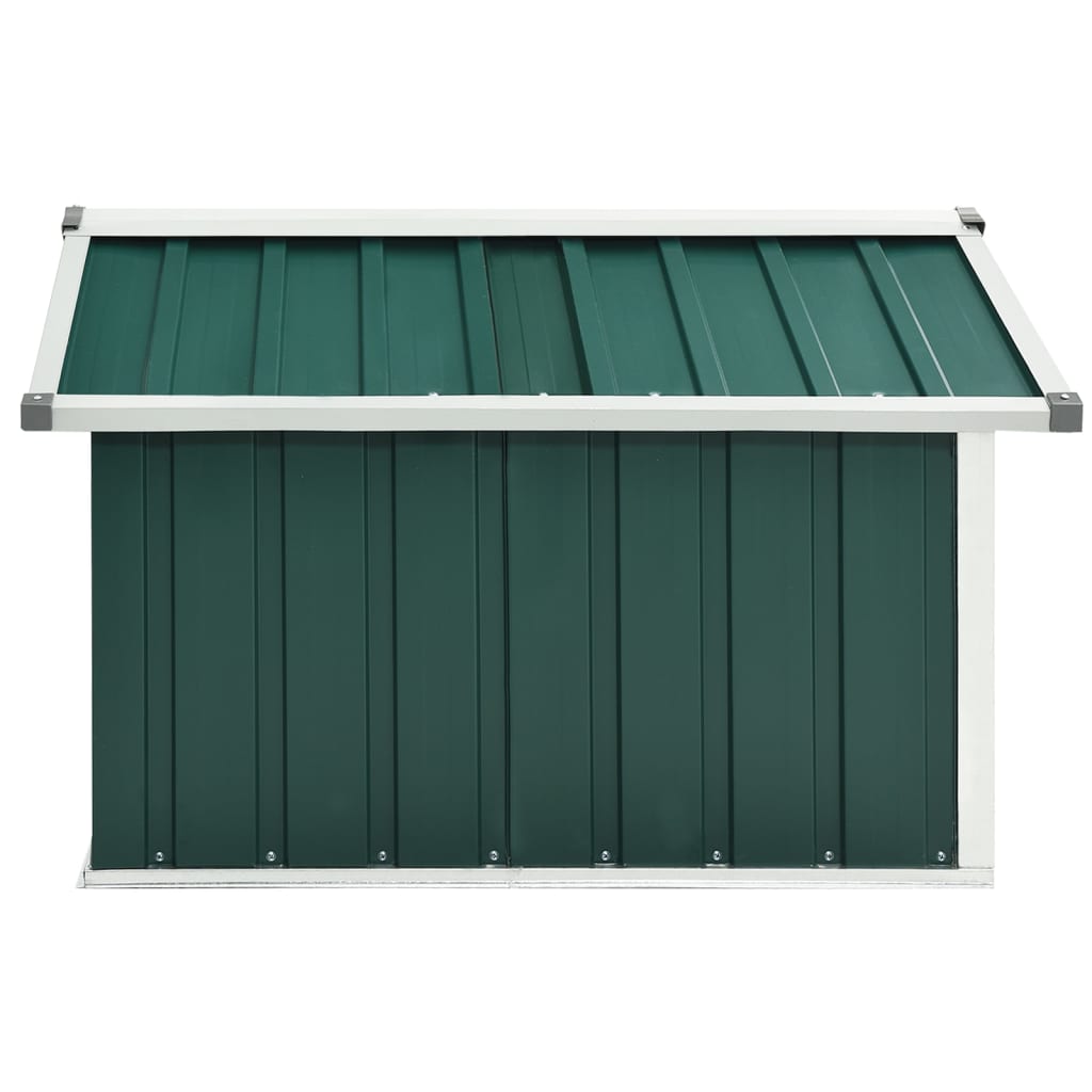 Garden robot lawnmower shelter 92x97x63 cm Galvanized steel Green