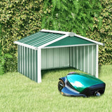 Garden robot lawnmower shelter 92x97x63 cm Galvanized steel Green