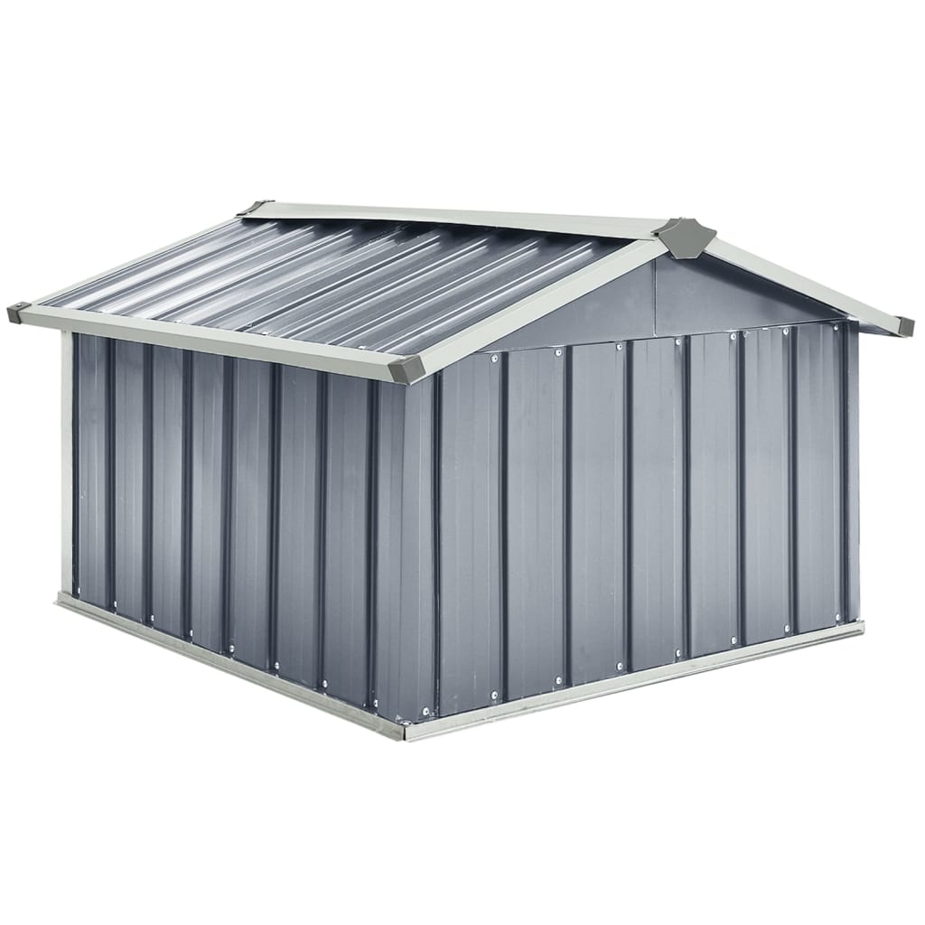 Abri pour robot de jardin 92x97x63 cm Acier galvanisé Gris