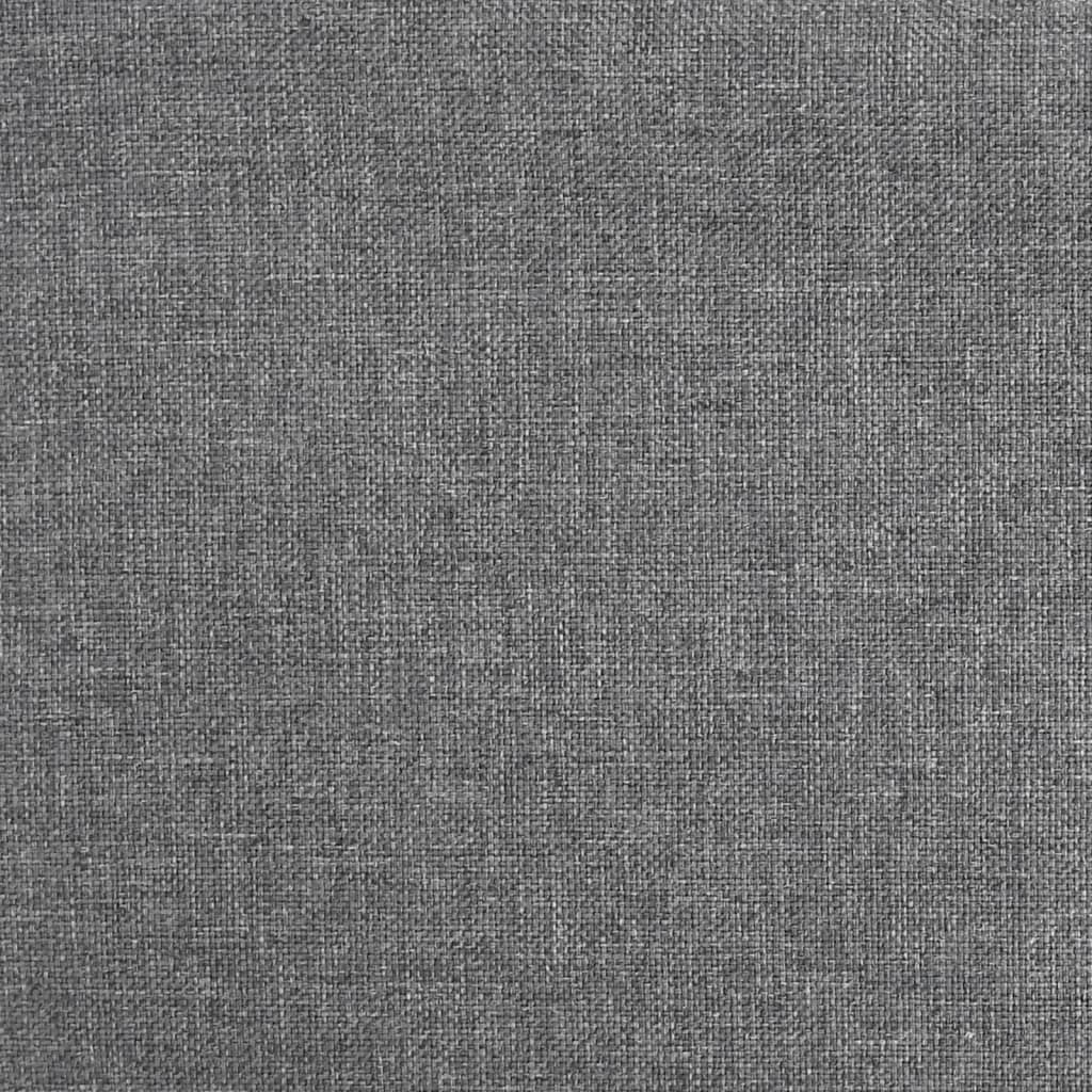 Tabourets de bar lot de 2 gris tissu