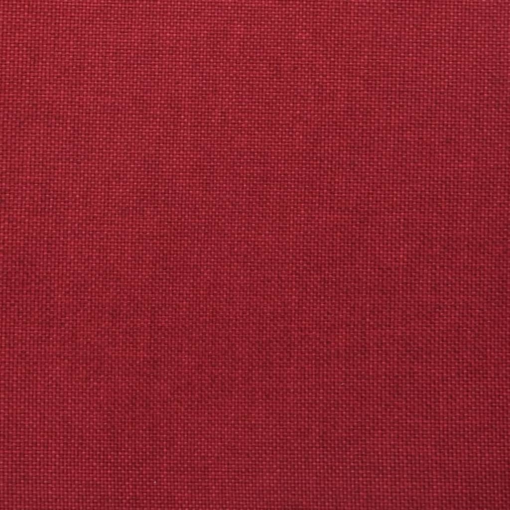 Tabourets de bar lot de 2 rouge bordeaux tissu