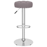 Tabourets de bar lot de 2 taupe tissu