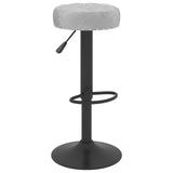 Tabourets de bar lot de 2 gris velours