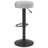 Tabourets de bar lot de 2 gris velours