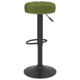 Tabourets de bar lot de 2 vert clair velours