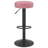 Tabourets de bar lot de 2 rose velours