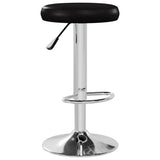 Tabourets de bar lot de 2 noir similicuir