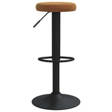 Tabourets de bar lot de 2 marron velours