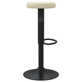 Tabourets de bar lot de 2 crème velours