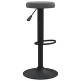 Tabourets de bar lot de 2 gris foncé velours