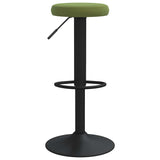 Tabourets de bar lot de 2 vert clair velours